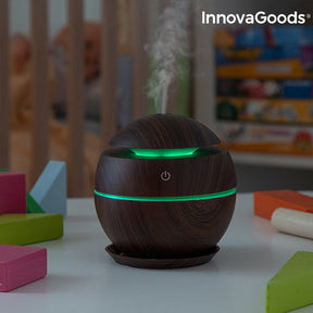 Mini Humidificador Difusor de Aromas Dark Walnut InnovaGoods