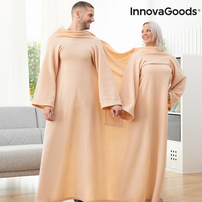 Batamanta Doble con Bolsillo Central Doublanket InnovaGoods