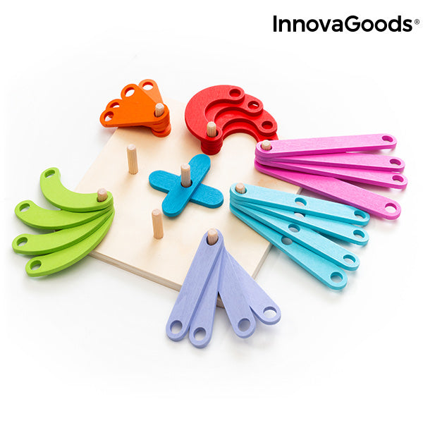 Juego de Madera para Formar Letras y Números Koogame InnovaGoods 27 Piezas