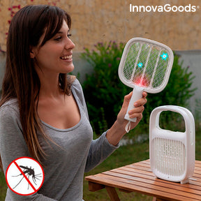 Lámpara Antimosquitos y Raqueta Matainsectos Recargable 2 en 1 Swateck InnovaGoods