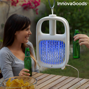 Lámpara Antimosquitos y Raqueta Matainsectos Recargable 2 en 1 Swateck InnovaGoods