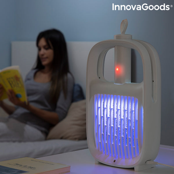 Lámpara Antimosquitos y Raqueta Matainsectos Recargable 2 en 1 Swateck InnovaGoods