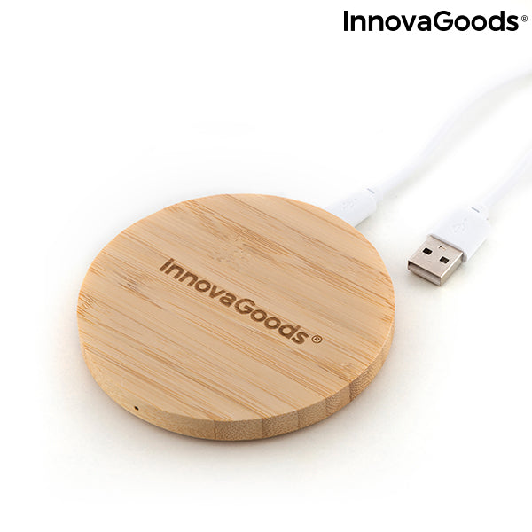 Cargador Inalámbrico de Bambú InnovaGoods