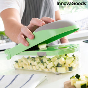 Cortador de Verduras, Rallador y Mandolina con Recetas y Accesorios 7 en 1 Choppie Expert InnovaGoods