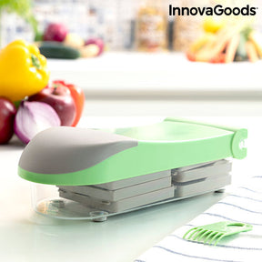 Cortador de Verduras, Rallador y Mandolina con Recetas y Accesorios 7 en 1 Choppie Expert InnovaGoods