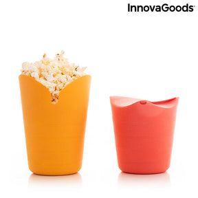 Palomiteras de Silicona Plegables Popbox InnovaGoods (Pack de 2)