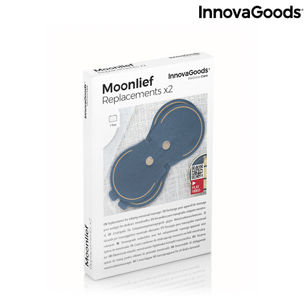 Parches de Recambio para Masajeador Relajante Menstrual Moonlief InnovaGoods (Pack de 2)