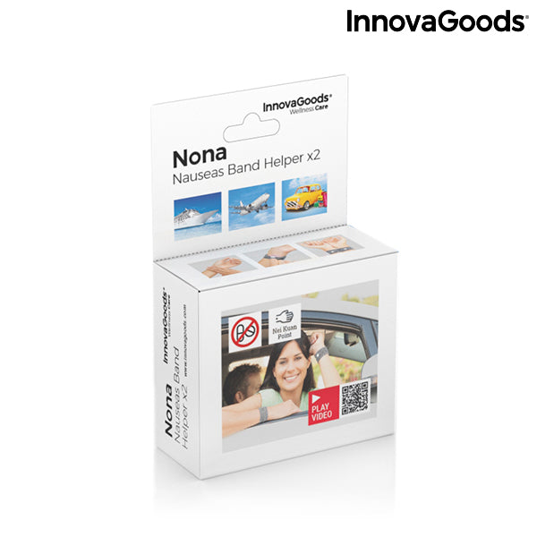 Pulsera Antimareo con Punto de Presión Nei-Kuan Nona InnovaGoods (Pack de 2)