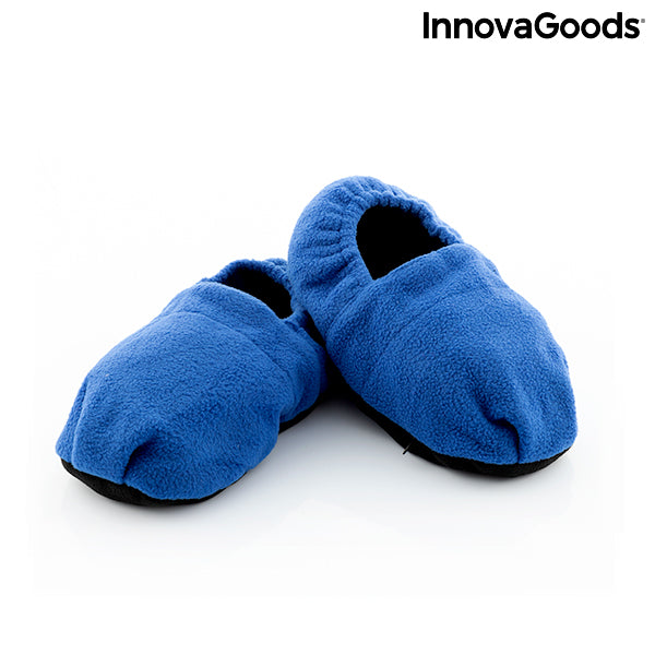 Zapatillas de Casa Calentables en Microondas InnovaGoods Azul