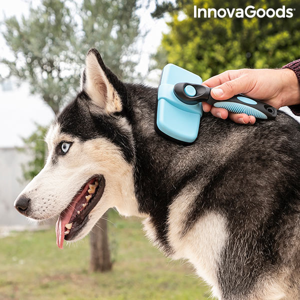 Cepillo de Limpieza para Mascotas con Púas Retráctiles Groombot InnovaGoods