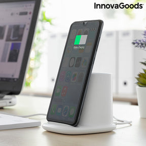 Cargador Inalámbrico con Soporte-Organizador y Lámpara LED USB 5 en 1 DesKing InnovaGoods