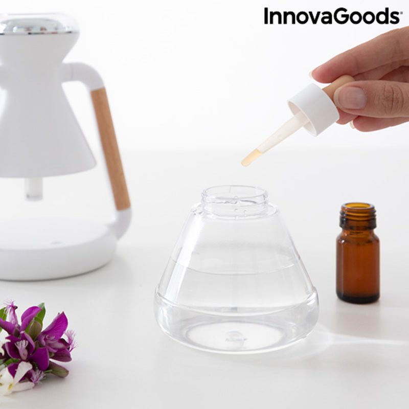 Humidificador Difusor de Aromas y Cargador Inalámbrico 3 en 1 Misvolt InnovaGoods