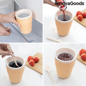 Vaso para Hacer Helados y Granizados con Recetas Frulsh InnovaGoods