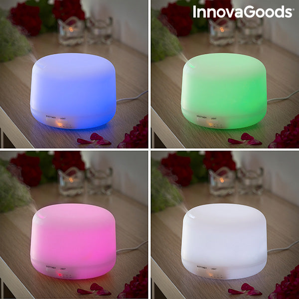 Humidificador Difusor de Aromas con LED Multicolor Steloured InnovaGoods 