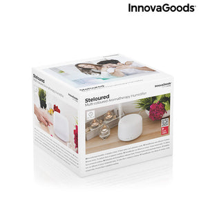 Humidificador Difusor de Aromas con LED Multicolor Steloured InnovaGoods 