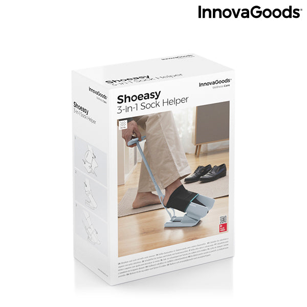 Calzador de Calcetines y Zapatos con Quitacalcetines Shoeasy InnovaGoods