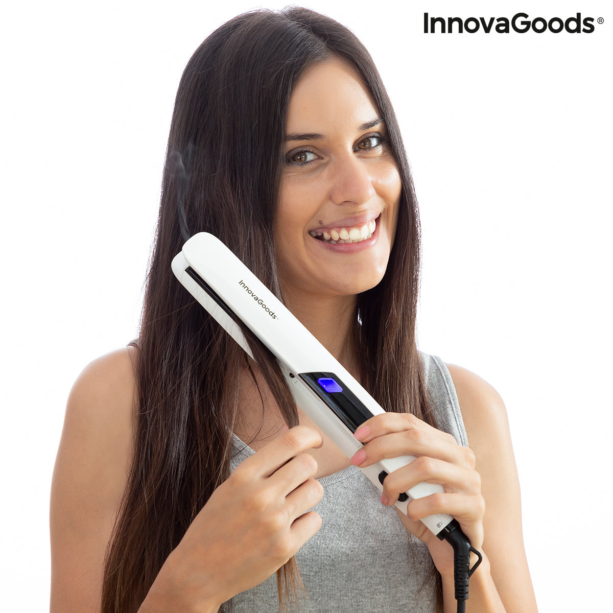 Plancha de Pelo Cerámica con Vapor Stemio InnovaGoods 36 W