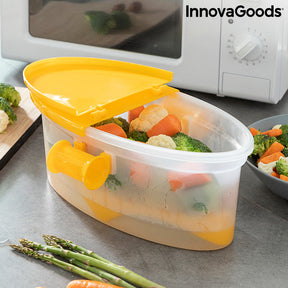 Cuecepasta para Microondas 4 en 1 con Accesorios y Recetas Pastrainest InnovaGoods