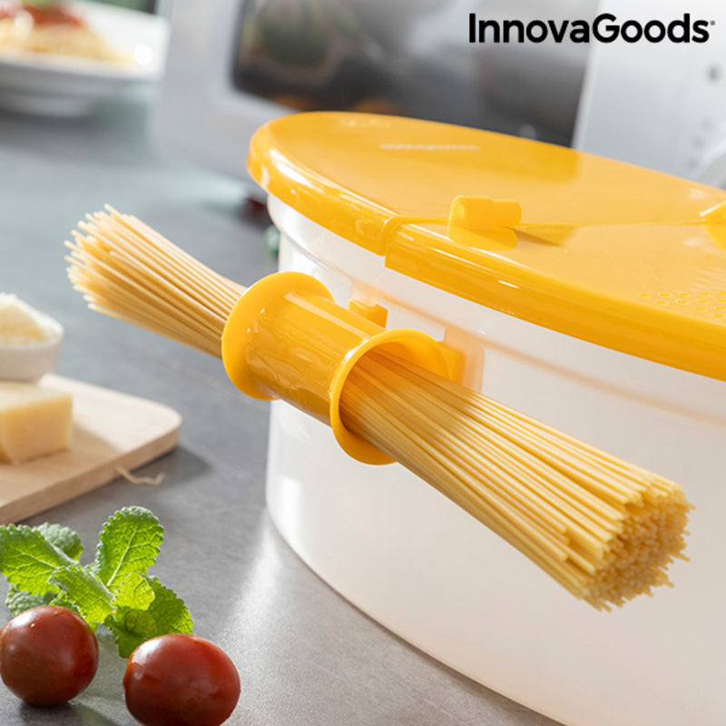 Cuecepasta para Microondas 4 en 1 con Accesorios y Recetas Pastrainest InnovaGoods