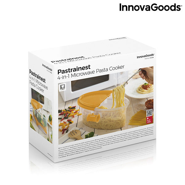 Cuecepasta para Microondas 4 en 1 con Accesorios y Recetas Pastrainest InnovaGoods