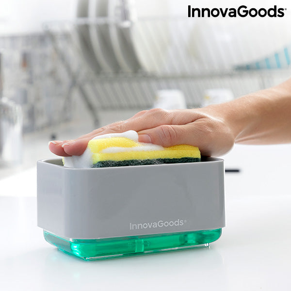 Dispensador de Jabón 2 en 1 para Fregadero Pushoap InnovaGoods