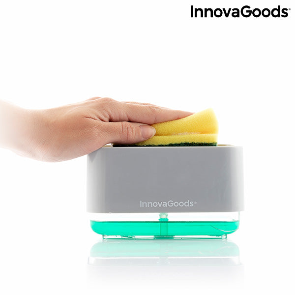 Dispensador de Jabón 2 en 1 para Fregadero Pushoap InnovaGoods