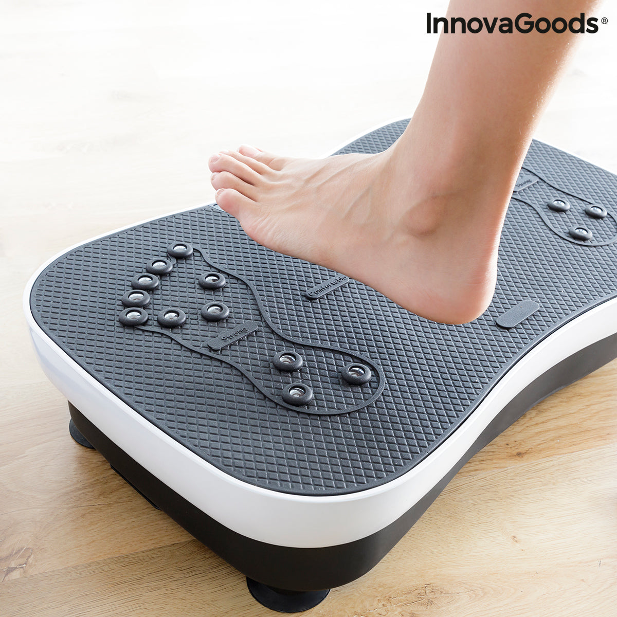 Plataforma Vibratoria de Entrenamiento con Accesorios y Guía de Ejercicios Vybeform InnovaGoods