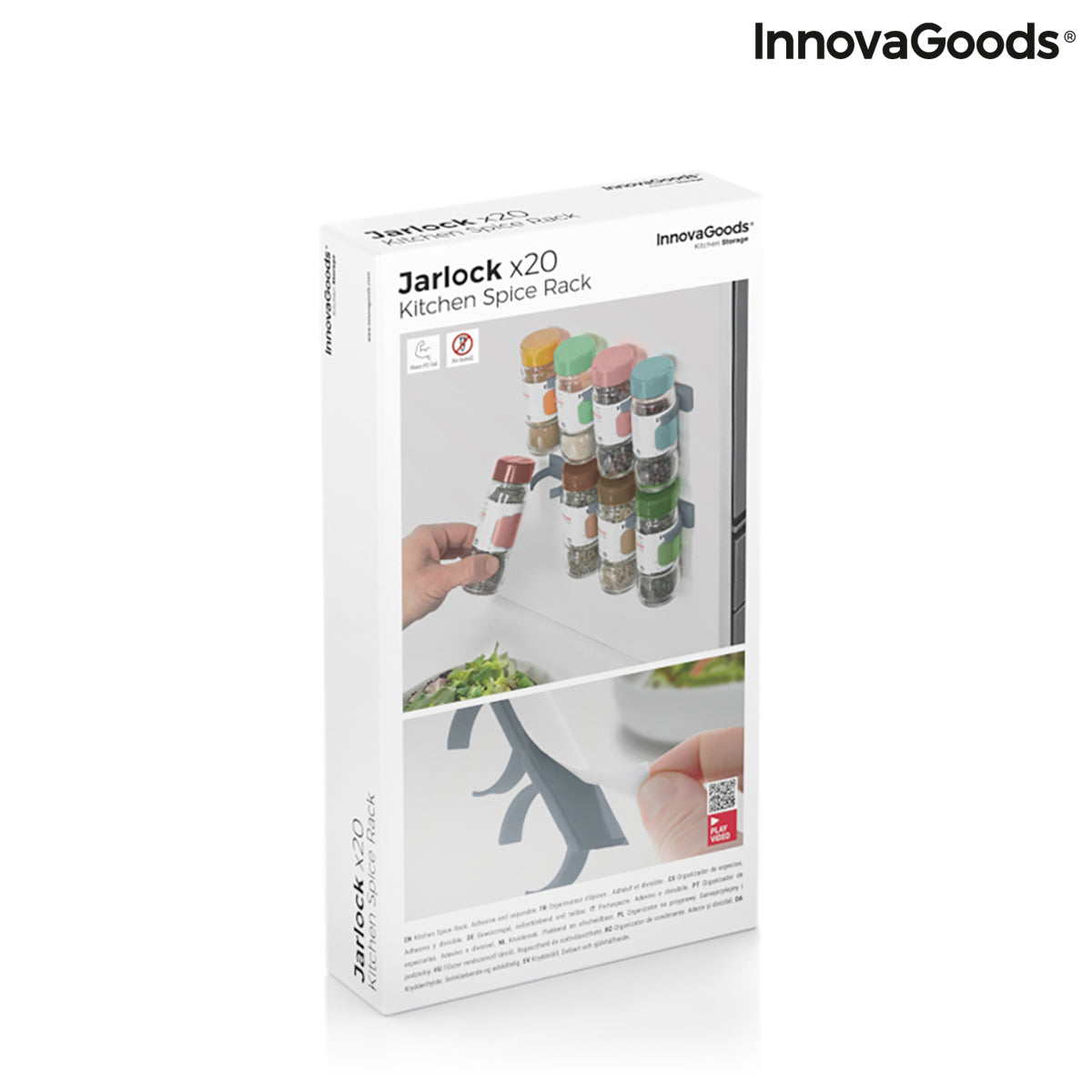 Organizador de Especias Adhesivo y Divisible Jarlock x20 InnovaGoods