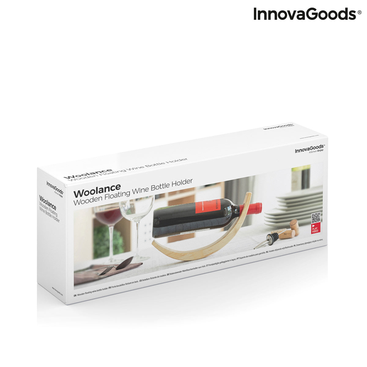 Botella Flotante de Madera para Vino Woolance InnovaGoods 