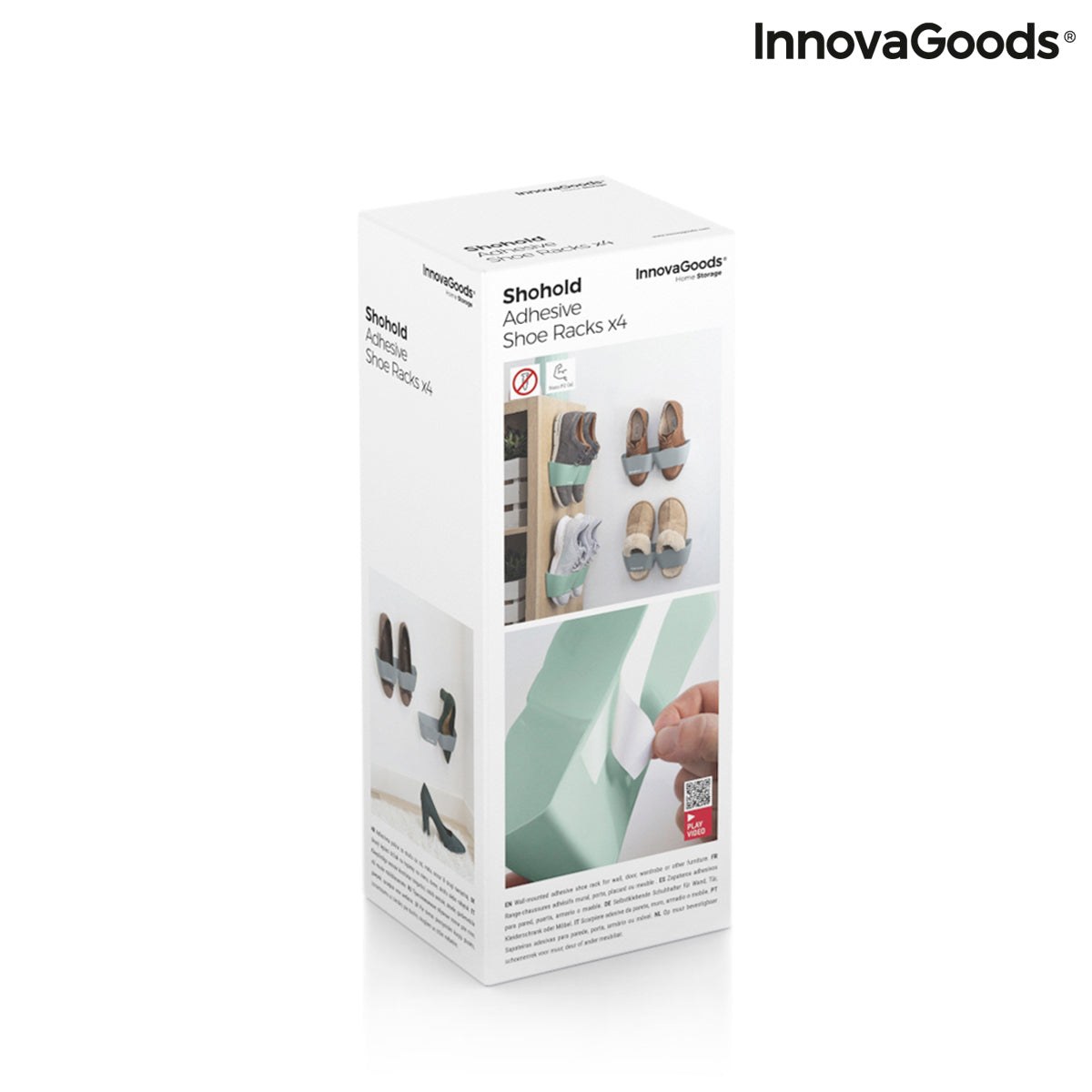 Zapateros Adhesivos Shohold InnovaGoods Pack de 4 uds