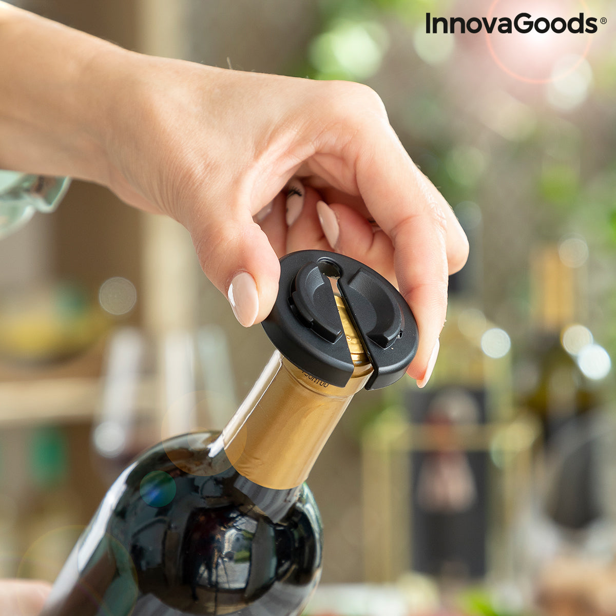 Sacacorchos Eléctrico con Accesorios para Vino Corking InnovaGoods