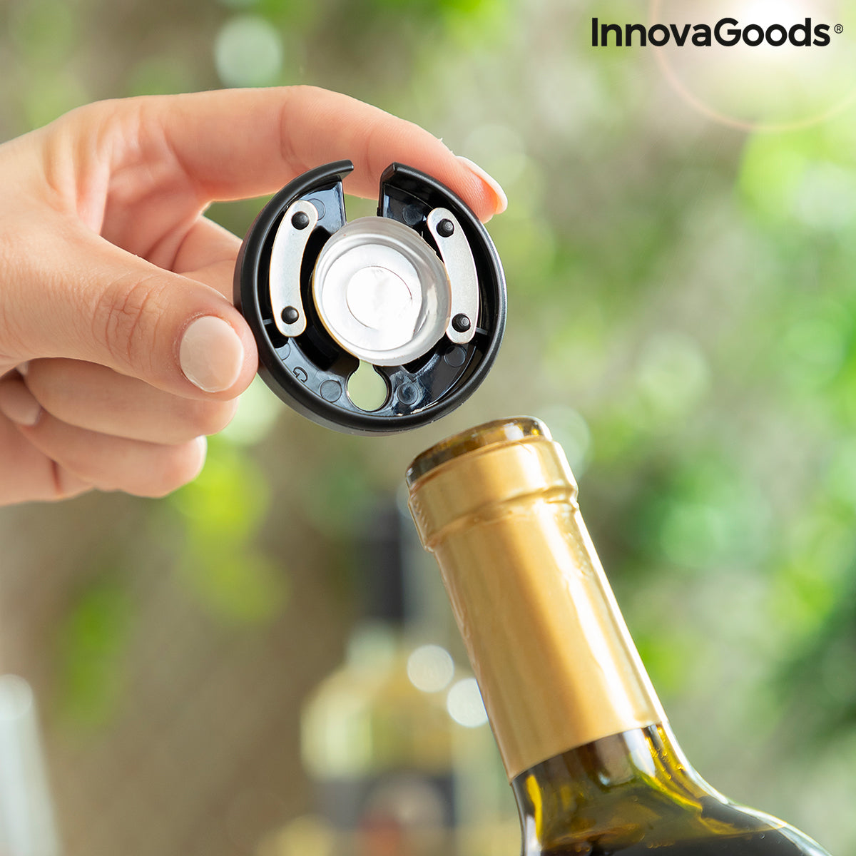 Sacacorchos Eléctrico con Accesorios para Vino Corking InnovaGoods