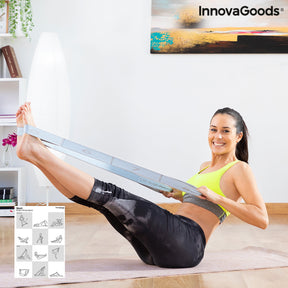 Banda Elástica Fitness para Estiramientos con Guía de Ejercicios Stort InnovaGoods