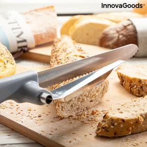 Cuchillo de Pan con Guía de Corte Regulable Kutway InnovaGoods