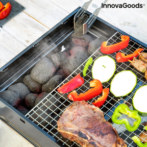 Barbacoa Plegable Portátil para Carbón BearBQ InnovaGoods