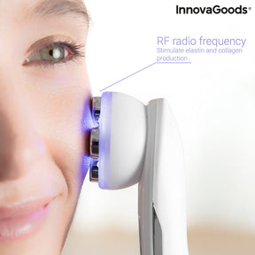 Masajeador Facial con Radiofrecuencia, Fototerapia y Electroestimulación Wace InnovaGoods 