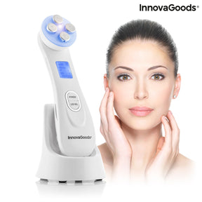 Masajeador Facial con Radiofrecuencia, Fototerapia y Electroestimulación Wace InnovaGoods 