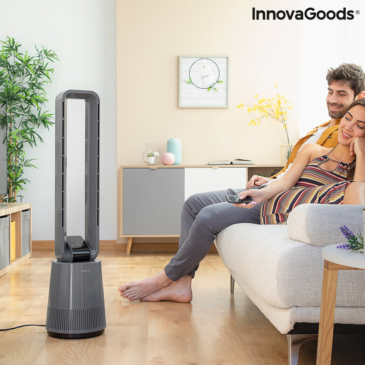 Ventilador sin Aspas con Filtro Purificador y Mando a Distancia Bloho InnovaGoods