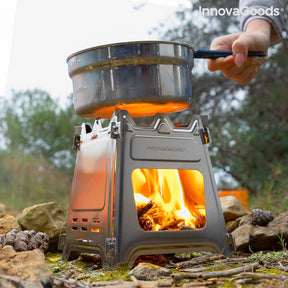 Bocina de Acero Desmontable para Camping Flamet InnovaGoods 