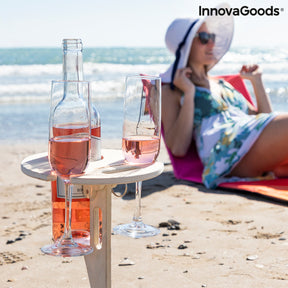 Mesa de Vino Plegable y Portátil para Exteriores Winnek InnovaGoods