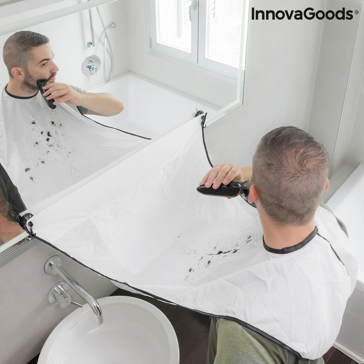 Babero Recogebarba con Ventosas Bibdy InnovaGoods