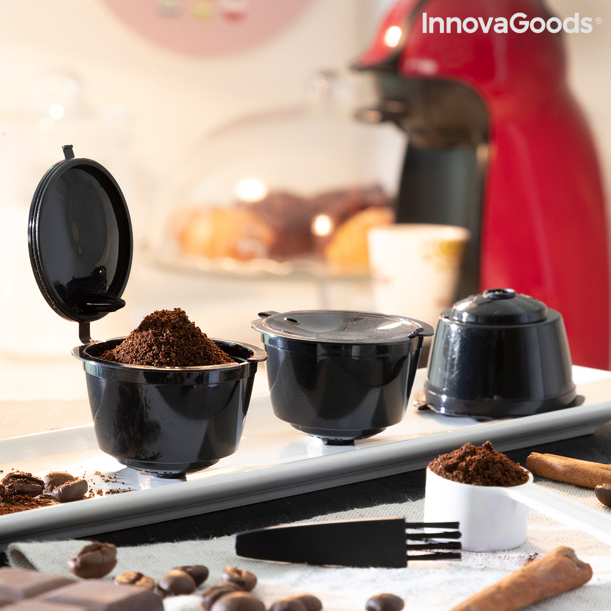 Set de 3 Cápsulas de Café Reutilizables Redol InnovaGoods