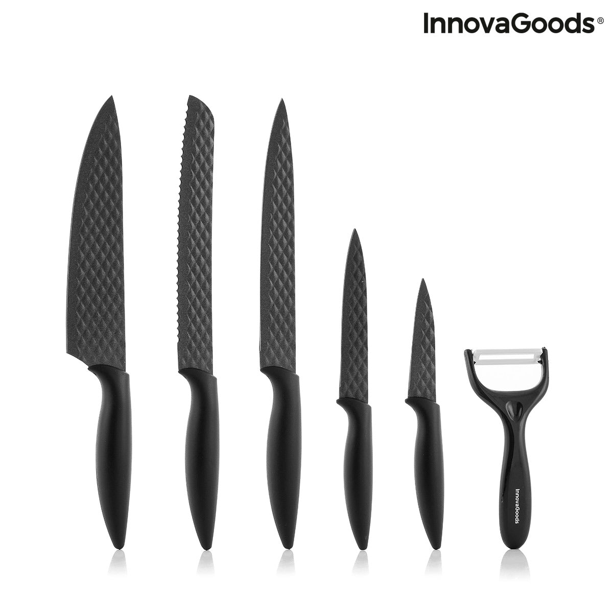 Set de Cuchillos Diamante Shard InnovaGoods 6 Piezas