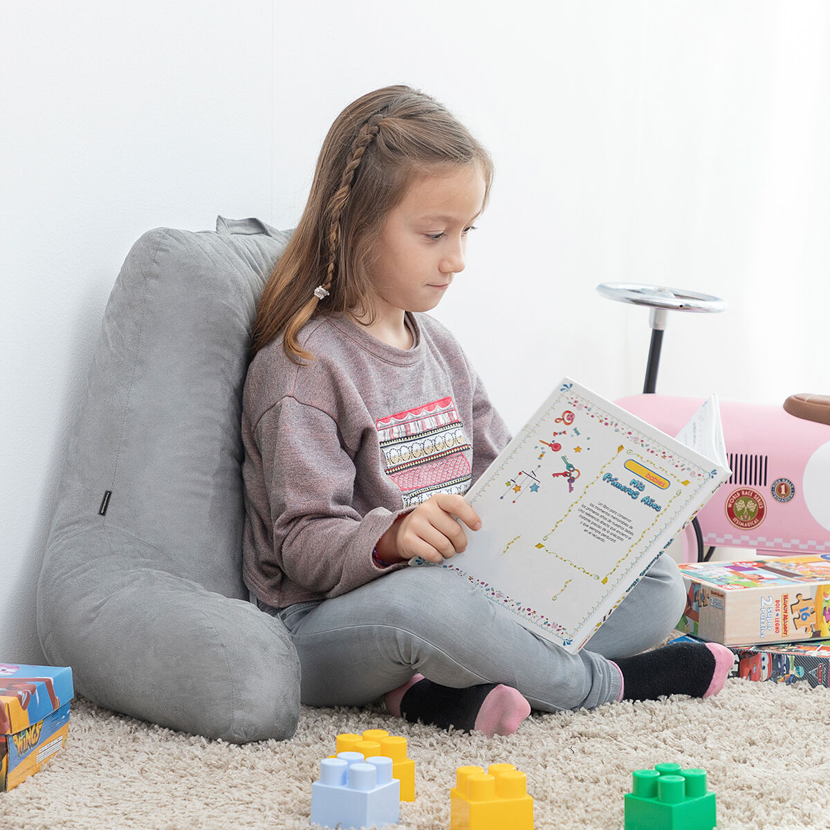 Almohada de Lectura con Soporte Huglow InnovaGoods 