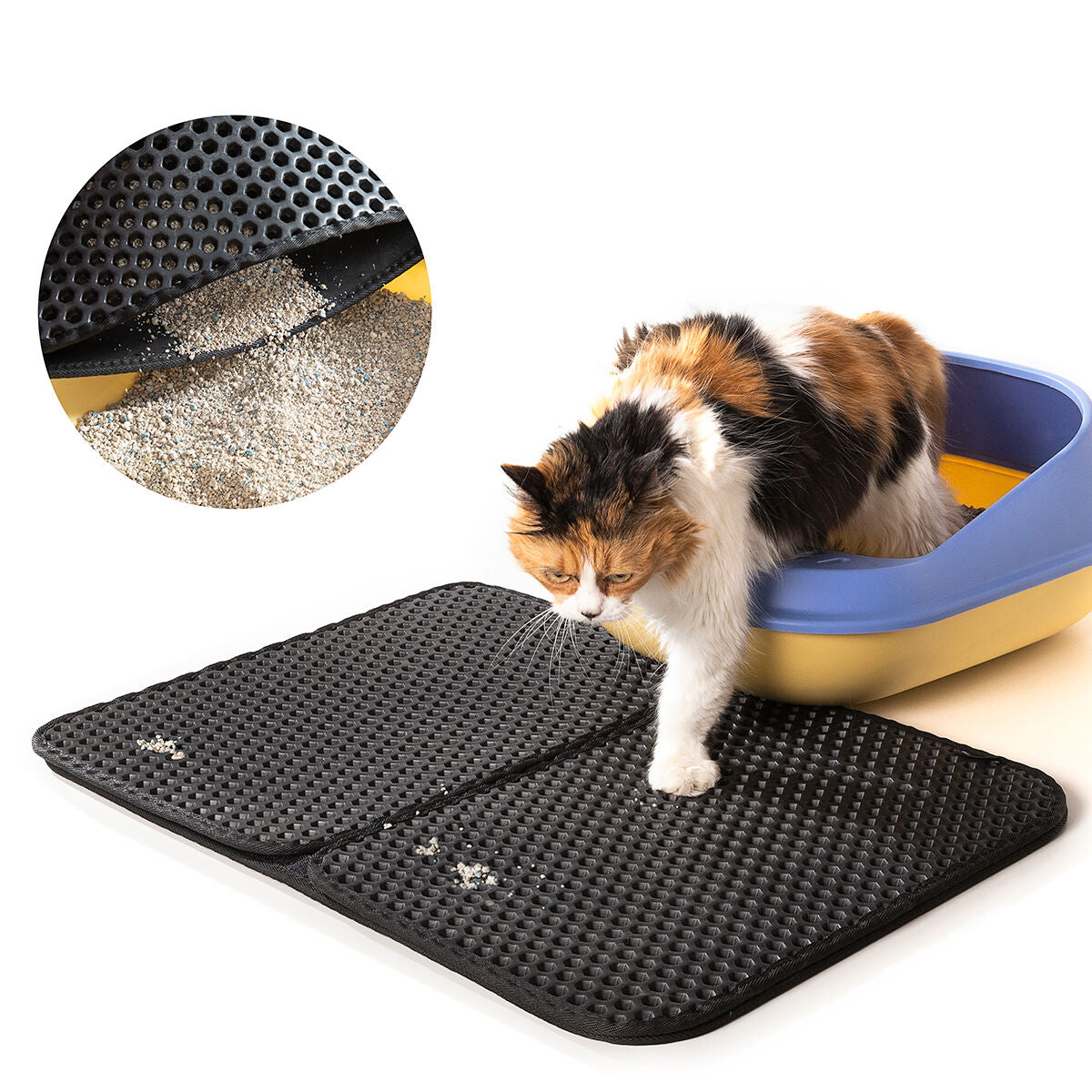 Alfombra para Arenero de Gatos Clikatt InnovaGoods