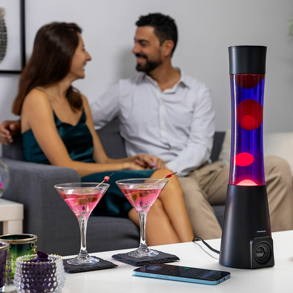 Lámpara de Lava con Altavoz Maglamp InnovaGoods