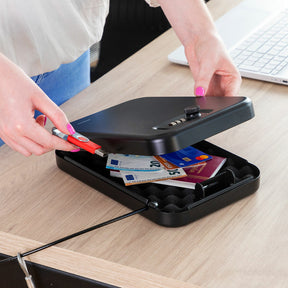 Caja Fuerte Portátil con Cable de Seguridad Prisaven InnovaGoods 