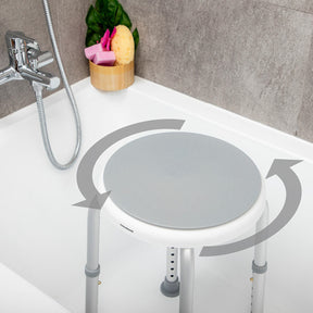 Taburete de Baño Giratorio y Regulable Roshawer InnovaGoods