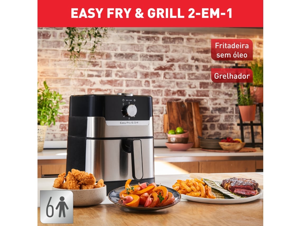 Fritadeira sem Óleo Moulixex - Air Fryer Easy Fry&Grill