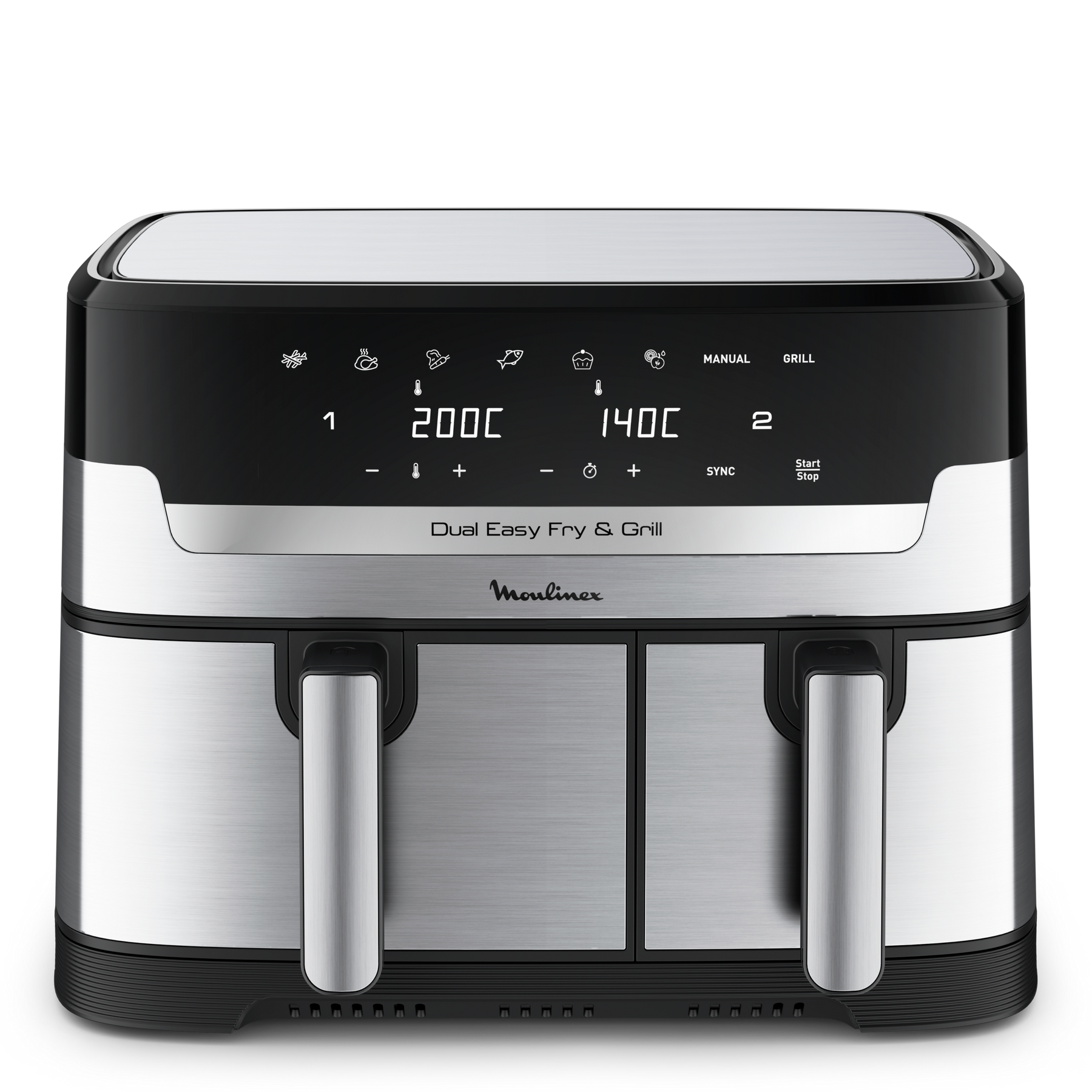 Dual Easy Fry & Grill 8.3 L Inox